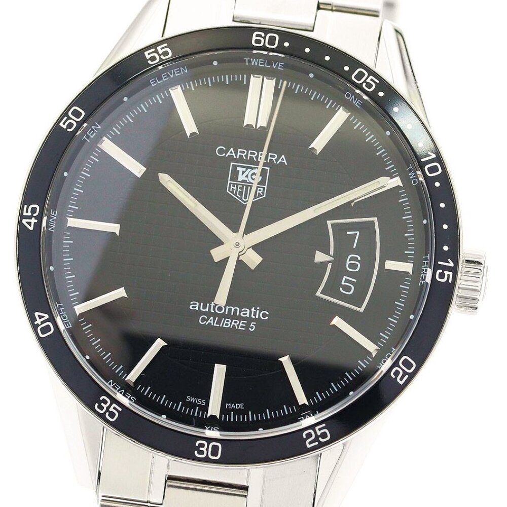 Tag Heuer Carrera Men's Watch WV211M Calibre 5 Swiss Automatic Black Dial 39mm